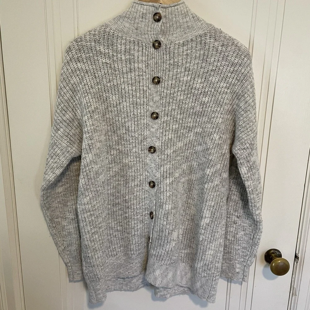 Abercrombie Y2K Soft Cable Knit Turtleneck Sweater Medium